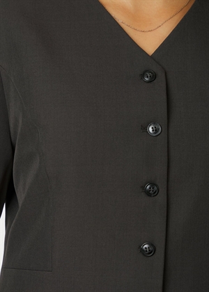 Toots structure bluse Dark Grey Neo Noir 